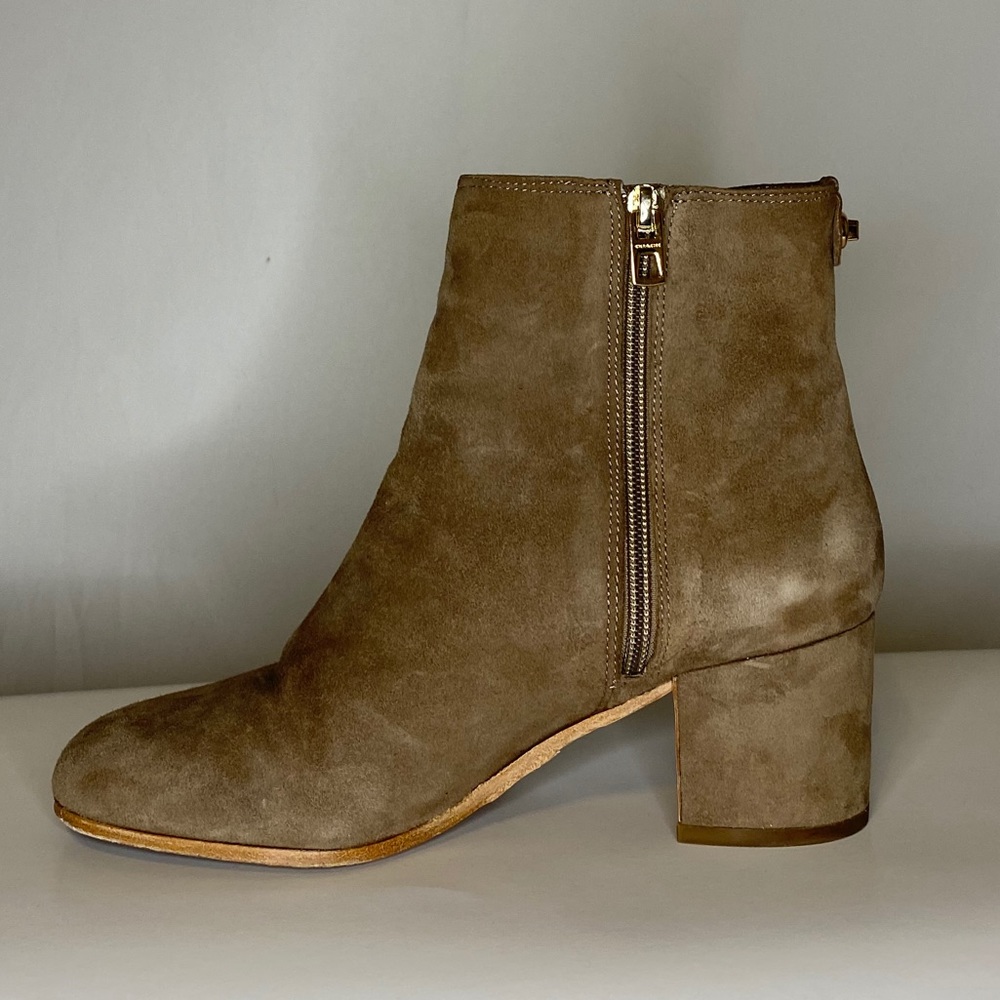 Coach Bonnie Suede Block Heel Booties - Picture 5 of 16